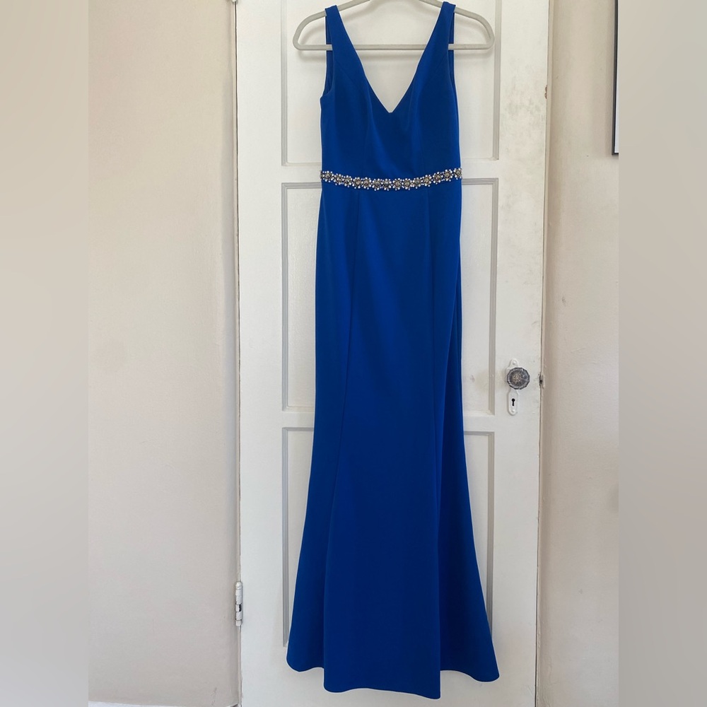 JS Collections Royal Blue Maxi Dress